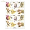 Easter, easter motifs, spring, chickens, wicker baskets